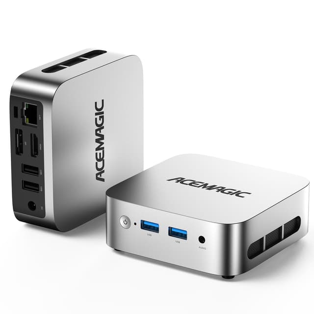 ACEMAGIC Vista V1 N97 Mini Pc, 12Th Gen Intel N97 (Beat N150/N95, Up to 3.6Ghz), 16GB DDR4 RAM 1TB SSD Mini Computers, 4K Dual Display, WiFi/Bt, Vesa Mount, Home/Office Micro Pc