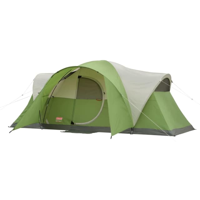 Coleman Camping Tent | 8 Person Montana Cabin Tent with Hinged Door