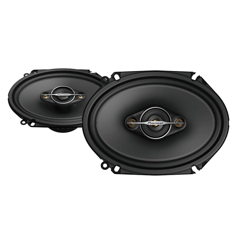 PIONEER A-Series Standard TS-A6881F 6” x 8” 4-Way Speakers (Pair) – 350W Max, Balanced Sound + Smooth Treble, Enhanced Bass, Great Stock Replacement