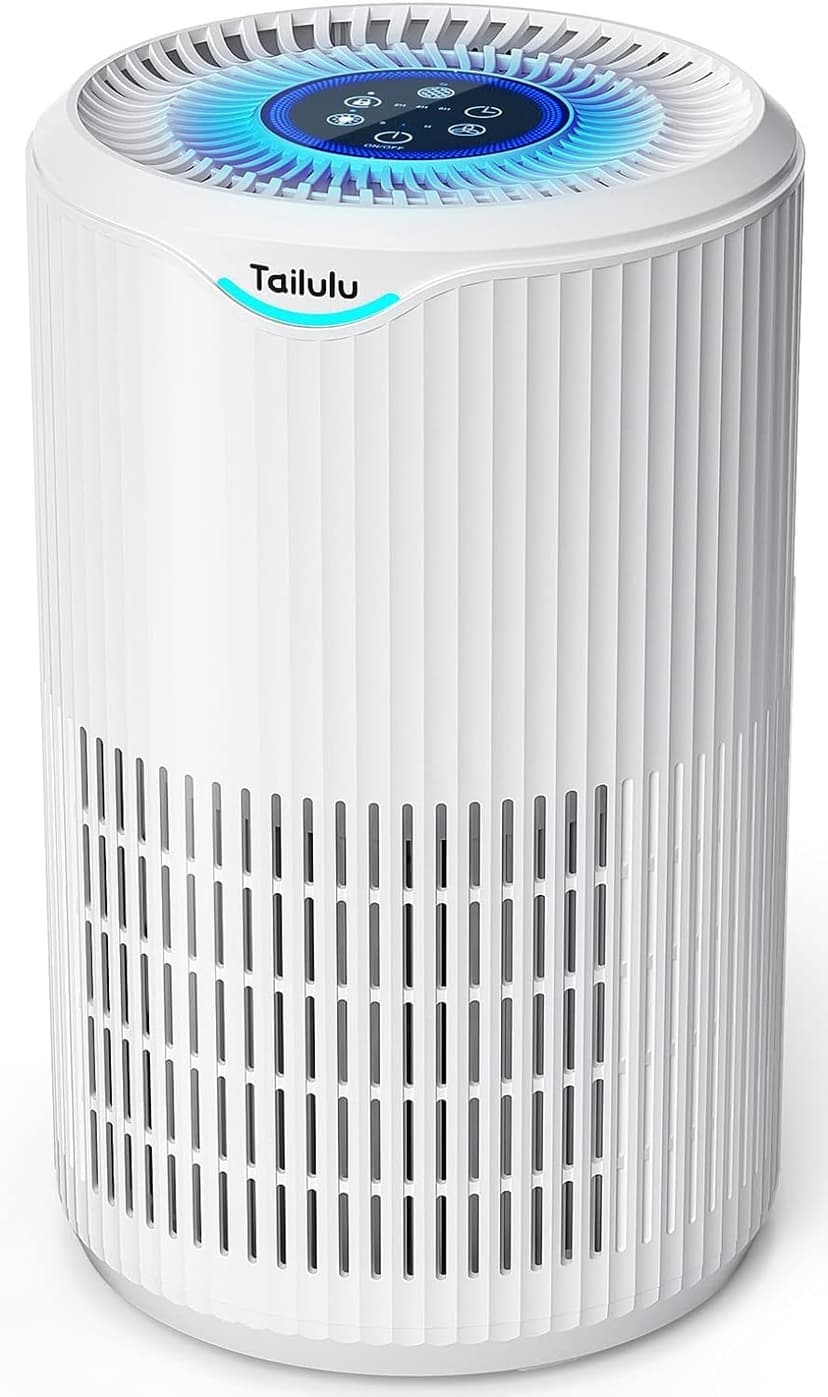 Air Purifiers for Home Large Room Up to 1680 Ft², Tailulu H13 HEPA Air Filter Cleaner, 360° Air Intake & Outlet,Smoke Dust Pollen,15dB Sleep Mode Air Purifiers for Bedroom Living Room, Kitchen, Office