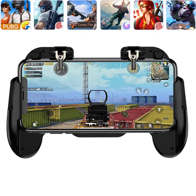 Ytuomzi Mobile Phone PUBG Game Controller L1R1 Shoot and Aim Trigger Joystick Ergonomic Gamepad for PUBG Mobile/Knives Out,Phone Gaming Controller for 4.7''- 7.0'' Android & iOS (H6)