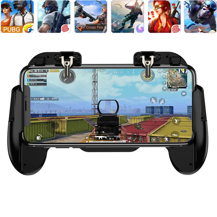 Ytuomzi Mobile Phone PUBG Game Controller L1R1 Shoot and Aim Trigger Joystick Ergonomic Gamepad for PUBG Mobile/Knives Out,Phone Gaming Controller for 4.7''- 7.0'' Android & iOS (H6)
