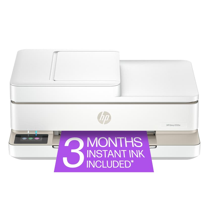 HP Envy 6555e Wireless All-in-One Color Inkjet Printer, Portobello, Print, scan, copy, Duplex printing Best-for-home, 3 month Instant Ink trial included, AI-enabled (714N5A)
