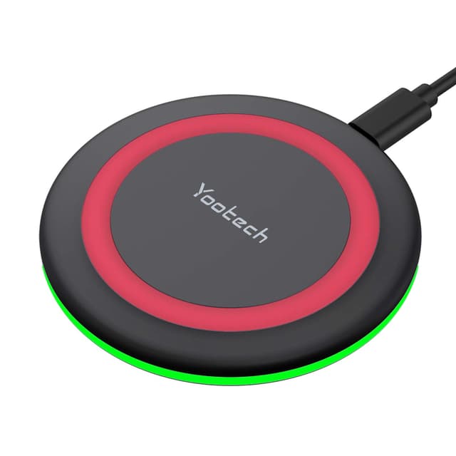 Yootech Wireless Charger,10W Max Wireless Charging Pad Compatible with iPhone 17/17 Pro/17 Pro Max/Air/16/15/14/13/SE 2022/12/11,Samsung Galaxy S25/S24/S23,for AirPods Pro 3(No AC Adapter)