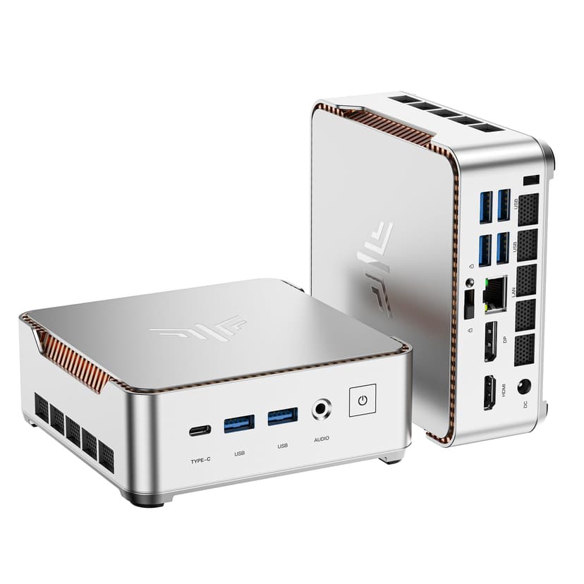 KAMRUI Pinova P2 Mini PC 16GB RAM 512GB SSD, AMD Ryzen 4300U(Beats 3500U/3550H/N150/N95,Up to 3.7 GHz) Mini Computers,Triple 4K Display/HDMI+DP+Type-C/WiFi/BT for Home/Business Mini Desktop Computers