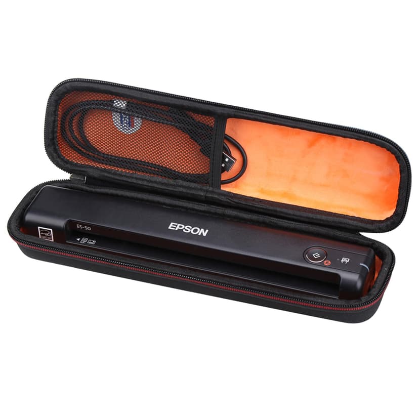Mchoi Hard Storage Case Fits for Epson Workforce ES-50/ES-55R/ ES-60W/ES-65WR/DS-30/DS-70/DS-80W and Epson RapidReceipt RR-60/70W Portable Document Scanner, Case Only