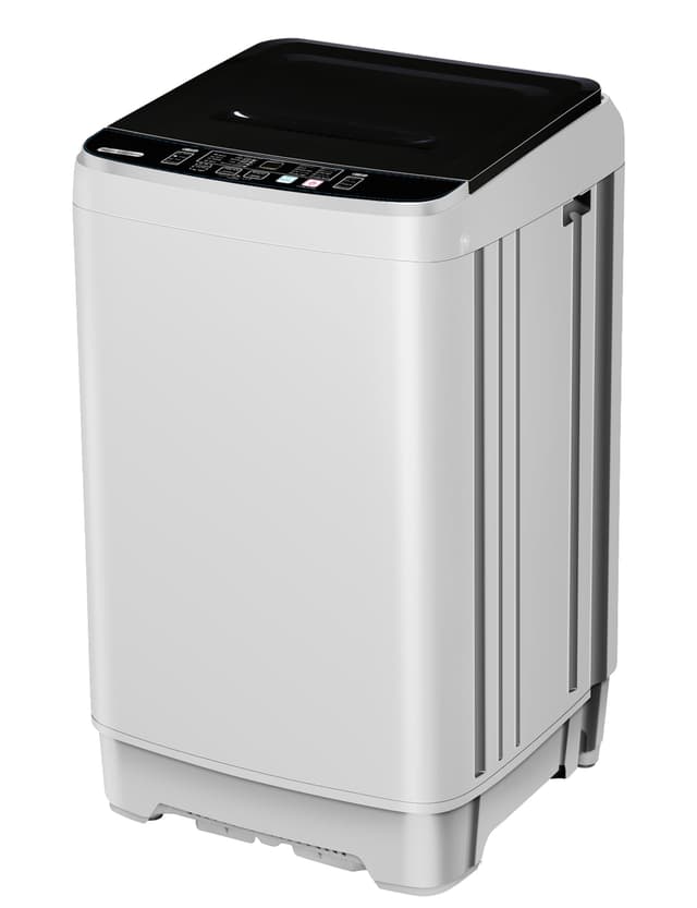 2.0 Cu.Ft Portable Washer - Full-Automatic Portable Washing Machine With 10 Wash Cycles - Top Loader for Apartments, Homes, and Dorms - Low Noise, IPX4 with Spin Dryer Drain Pump Compact Laundry