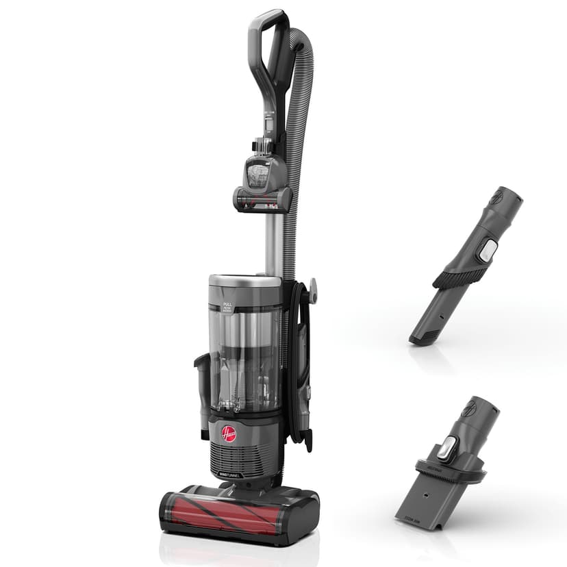 Hoover WindTunnel Swivel Pet Bagless Upright Vacuum Cleaner forhome use on Carpet and Hard Floors, Corded Upright Vacuum Cleaner for Pet Hair, Lightweight Design, Swivel Steering