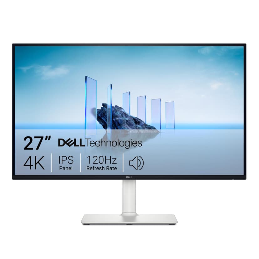 Dell 27 Plus 4K Monitor - S2725QS - 27-inch 4K (3840 x 2160) 120Hz 16:9 Display, IPS Panel, AMD FreeSync Premium, sRGB 99%, Integrated Speakers, 1500:1 Contrast Ratio, Comfortview - Ash White