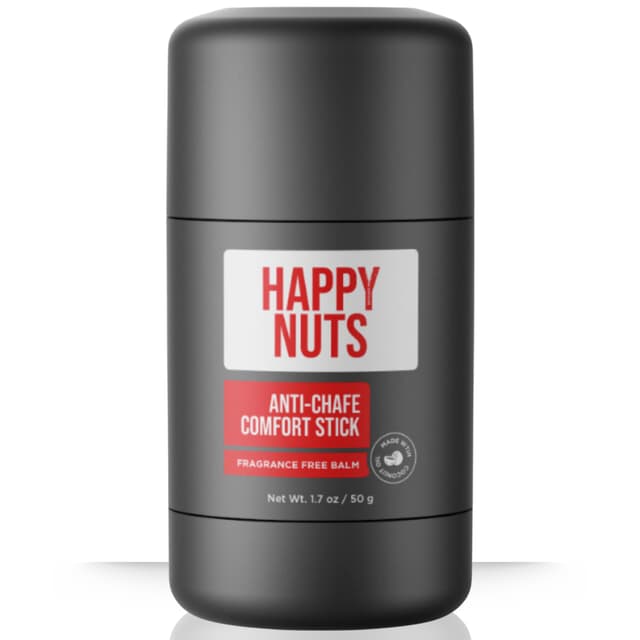 HAPPY NUTS Anti-Chafe Comfort Stick for Men: Ultimate Friction Defense & Chafing Prevention for Active Lifestyles - Perfect for Runners, Cyclists, & Active Men (1 Pack)