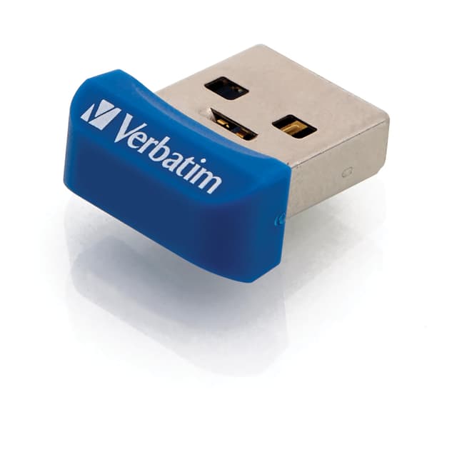 Verbatim 32GB Store 'n' Stay Nano USB 3.2 Gen 1 Flash Drive Snag-free Low Profile Thumb Drive - Blue