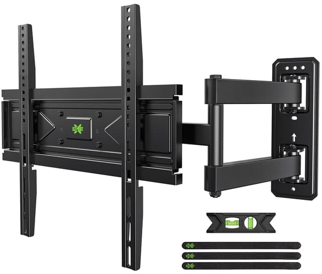 USX MOUNT Swivel TV Wall Mount for 26-60 Inch TVs up to 80 lbs, Single Articulating Arm, Full Motion TV Wall Mount Bracket with Swivel and Tilt, Max VESA 400x400mm