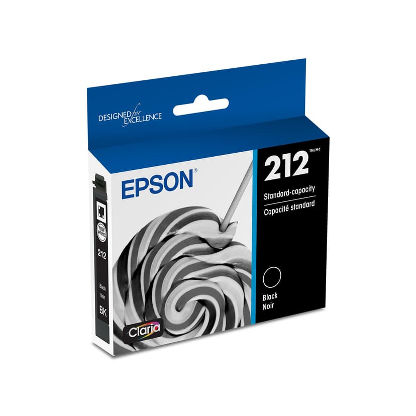 EPSON 212 Claria Ink Standard Capacity Black Cartridge (T212120-S) Works with WorkForce WF-2830, 2850 and Expression XP-4100, 4105