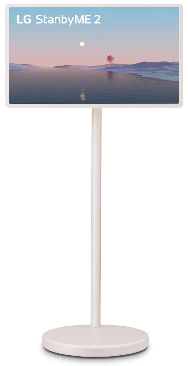 LG 27-Inch StanbyME 2 with Folio Cover, Portable Touch Screen, Dolby Vision, HDR10, Filmmaker Mode, Built-in Battery, Full Swivel Rotation (27LX6TYGA, 2025)