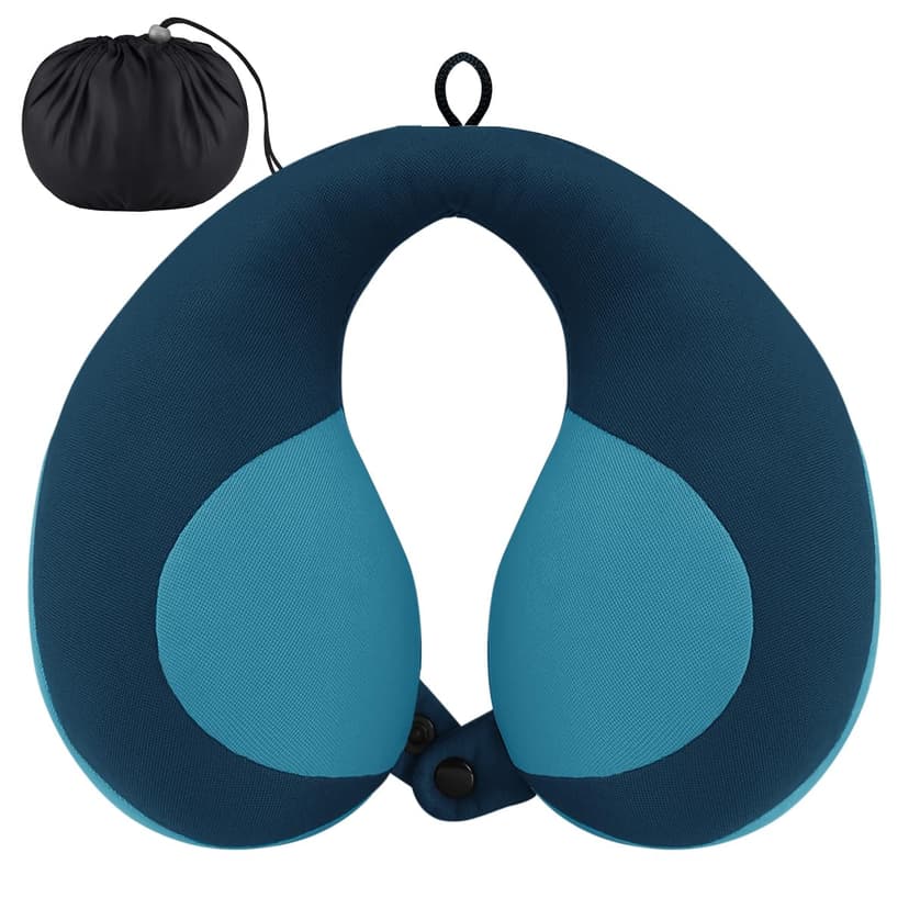 INFANZIA Chin Supporting Travel Neck Pillow, Comfortably Supports and Helps Support Head and Neck - Gifts for Toddler/Child/Kids, Blue