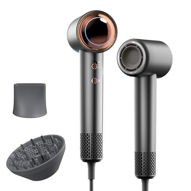 Tideway Hair Dryer Professional High-Speed Ionic Blow Dryer 110,000 RPM, Compact Hair Dryer with Magnetic Diffuser, Fast Drying with Brushless Motor Low Noise Smart Temperature Control-H11