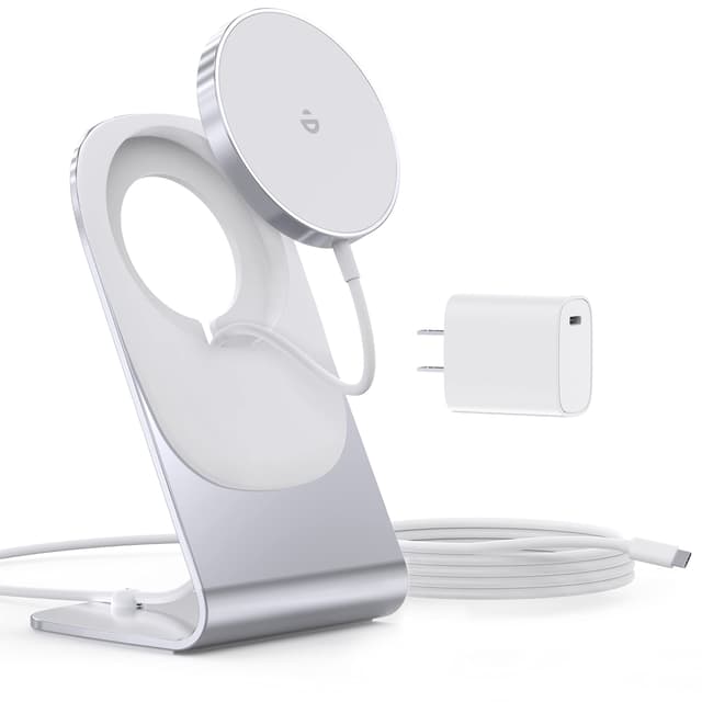 Magnetic Wireless Charger for iPhone 17/16/15/14/13/12 - Mag Charger+20W USB C Adapter, Fast Wireless Charging Stand/Pad with 5ft USB-C Cable for iPhone 17/16/15/14/13/12, Airpod-Gift for Men & Women