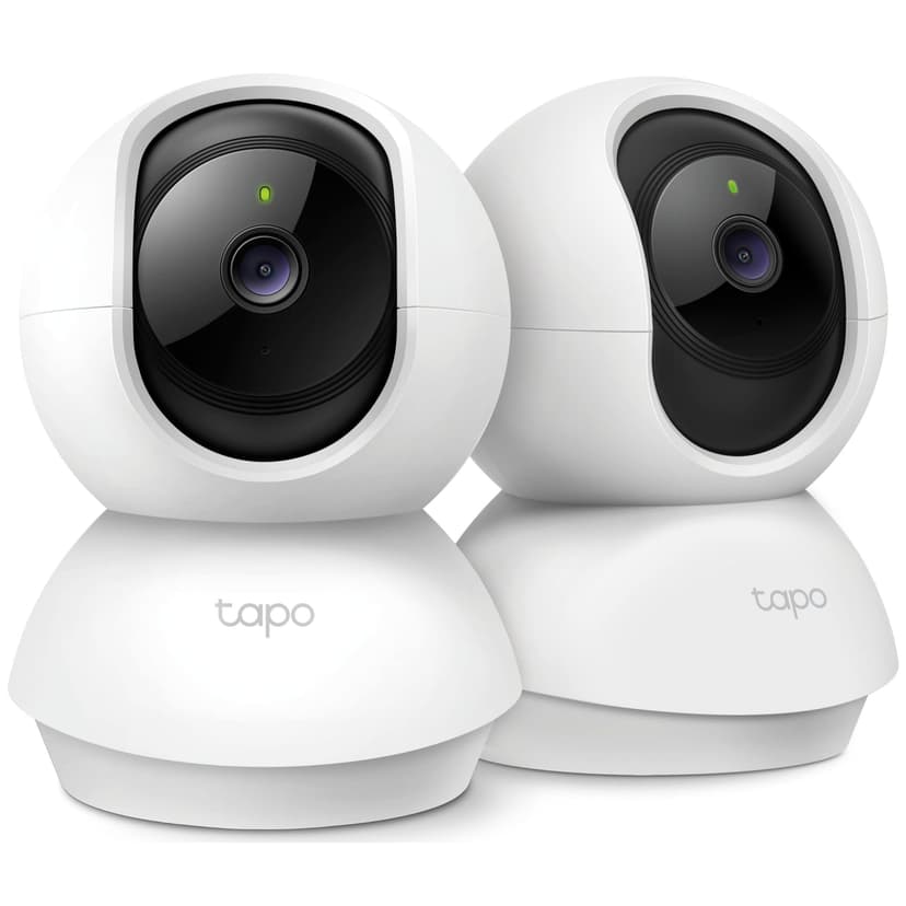Tapo 2K Pan/Tilt Security Camera for Baby Monitor, Dog Camera w/Motion Detection, 2-Way Audio Siren, Night Vision, Cloud&SD Card Storage, Works w/Alexa & Google Assistant, 2-Pack (Tapo C210P2)