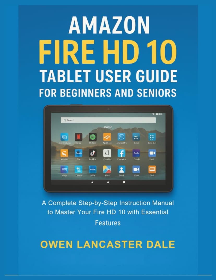 Amazon Fire HD 10 Tablet User Guide for Beginners and Seniors: A Complete Step-by-Step Instruction Manual to Master Your Fire HD 10 with Essential Features
