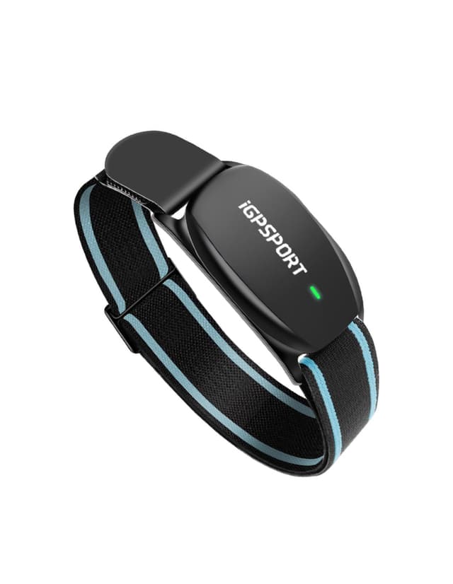 iGPSPORT Heart Rate Monitor Armband HR70, Bluetooth 5.0 ANT+ arm Heart Rate Monitor, 65H Battery Life and HR Zone LED Indicator (Black)
