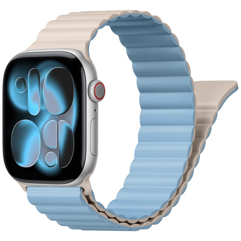 Magnetic Sport Bands for Apple Watch Band 40mm 38mm 41mm 42mm 44mm 45mm 46mm iWatch bands for Women Men,Silicone Loop Strap Wristband for Apple Watch Series 11 10 9 8 7 6 5 4 3 SE 3/2nd Ultra/3/2 49mm