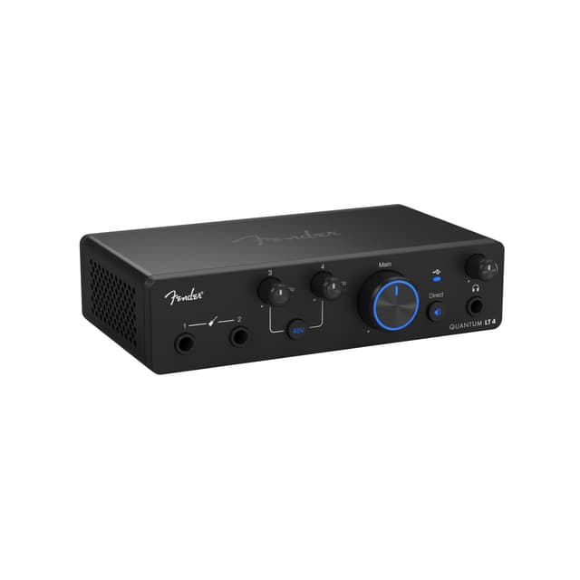 Fender Quantum LT 4 | 4x2 USB-C Audio Interface for Music Production, Dual MAX-HD Mic Preamps, Dual Instrument Inputs, Low-Latency Drivers, Loopback, Balanced Outputs, Headphone Amp, Mac & PC