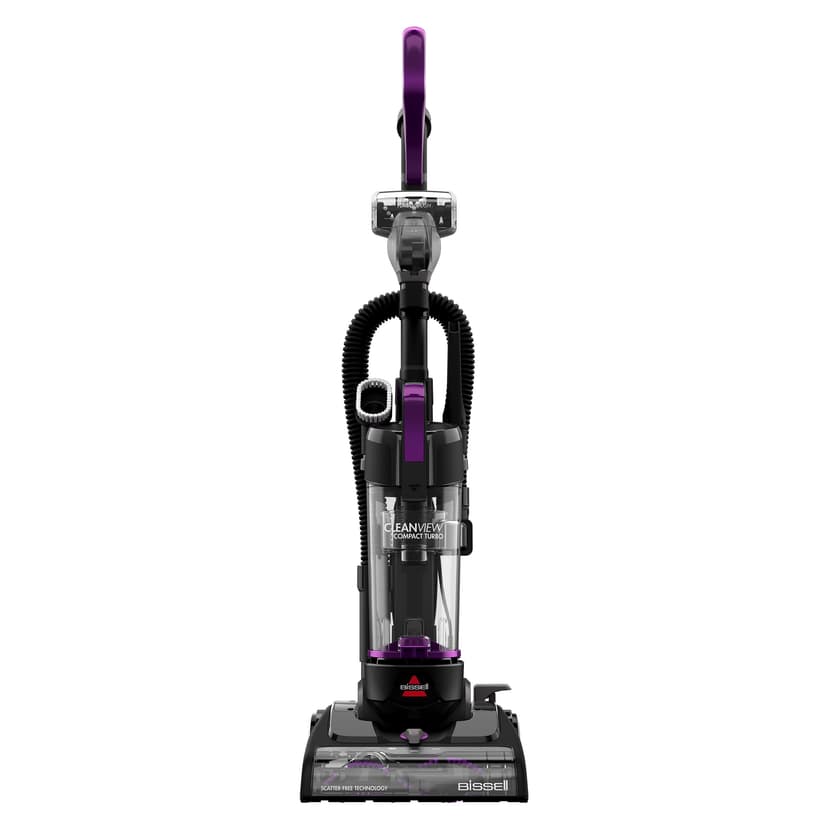 Bissell CleanView Compact Turbo Upright Vacuum with Quick Release Wand, Full Size Power, Compact Size for Apartments & Dorms, 3437F