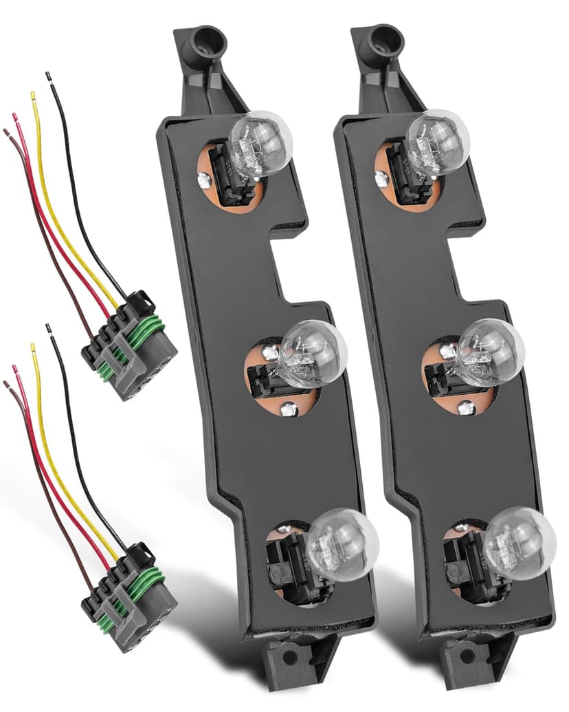 AUGREX 2 Set Tail Light Circuit Board w/Harness Pigtail Connector Fit for Chevy Gmc C1500 C2500 C3500 K1500 K2500 K3500 Pickup Suburban 1988-2000 Yukon 1992-1999 Blazer 1992-1994 Tahoe 1995-2000