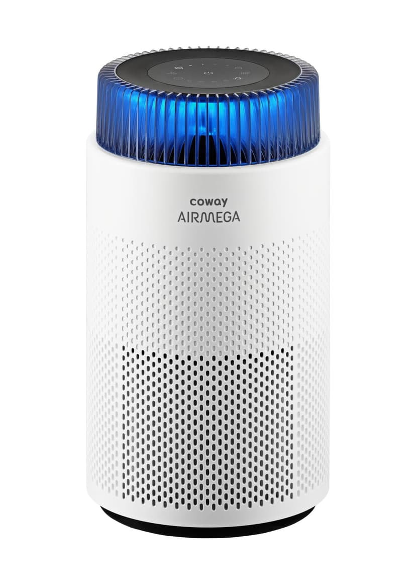 COWAY Air Purifiers for Home up to 810 ft², HEPA Filter and Carbon Filter for Smoke, Allergies, Pet Dander, Odor, AQI Monitor, Auto Mode, Timer, Filter Indicator, Night Light, 3yr Warranty, 100 White