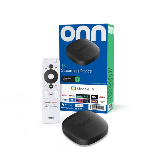 IT'S BRAZILIAN 2 Pack onn 4K Streaming Device, Google TV - Fast Streaming, Ultra HD, 8GB Storage, 2GB RAM, Remote with Voice Control