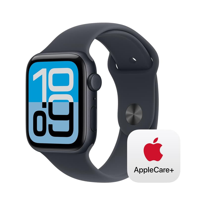 Apple Watch SE 3 [GPS + Cellular 44mm] Smartwatch with Midnight Aluminium Case with Midnight Sport Band - M/L. Fitness and Sleep Trackers, Heart Rate Monitor with AppleCare+ (2 Years)