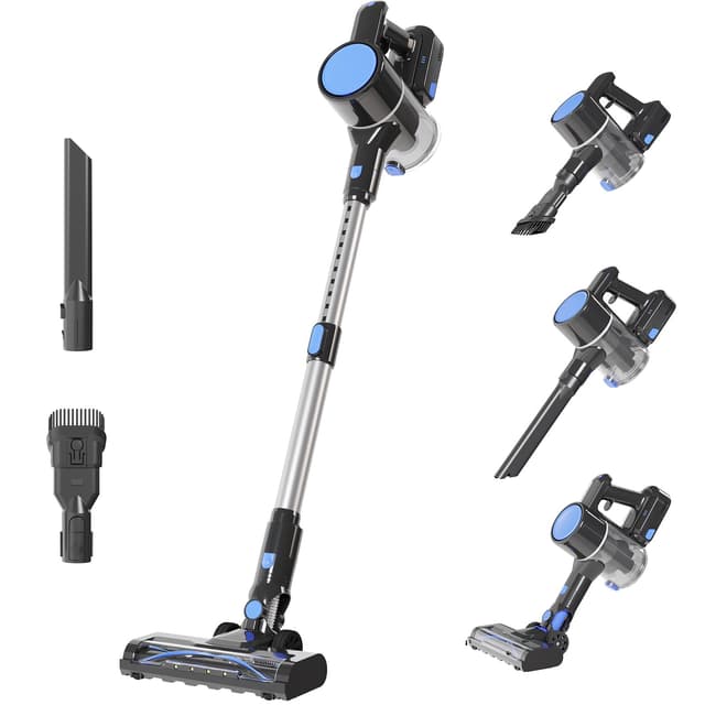 DUMOS Cordless Vacuum Cleaner, Lightweight Stick Vacuum Cleaners for Home, Powerful Suction & LED Lights Rechargeable Battery for Carpets, Pet Hair, Hardwood Floors