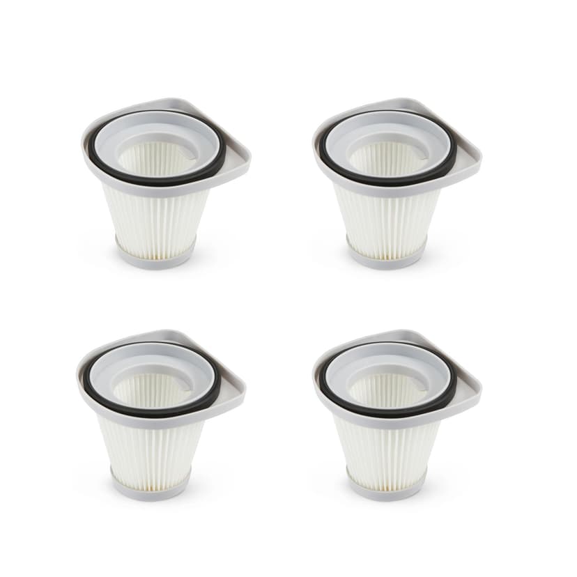 Amazon Basics Washable HEPA Replacement Filters for 2-in-1 Corded Stick Vacuum Cleaner ONLY (not for Other Models), 4-Pack, White