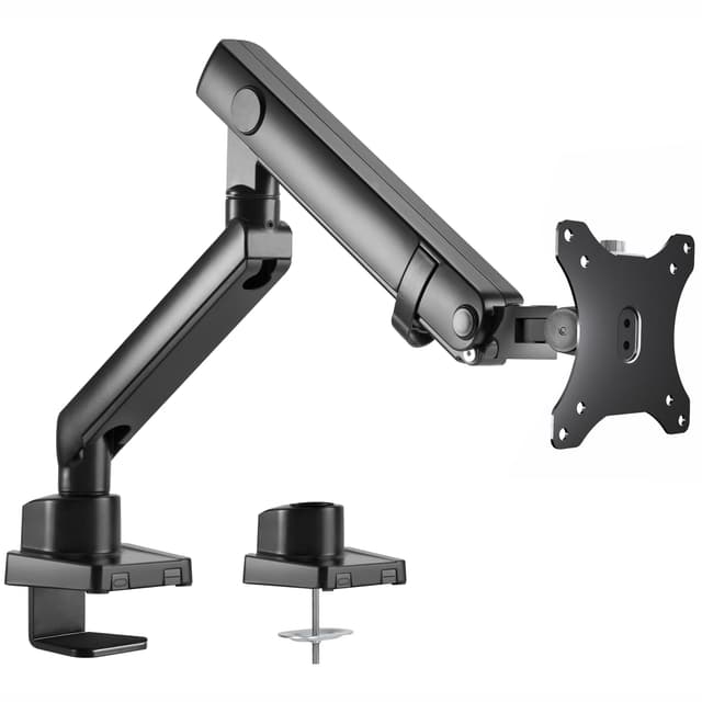 VIVO Premium Aluminum Full Motion Single Ultrawide Monitor Desk Mount Stand with Lift Engine Arm, Fits Screens up to 40 inches, STAND-V101BB