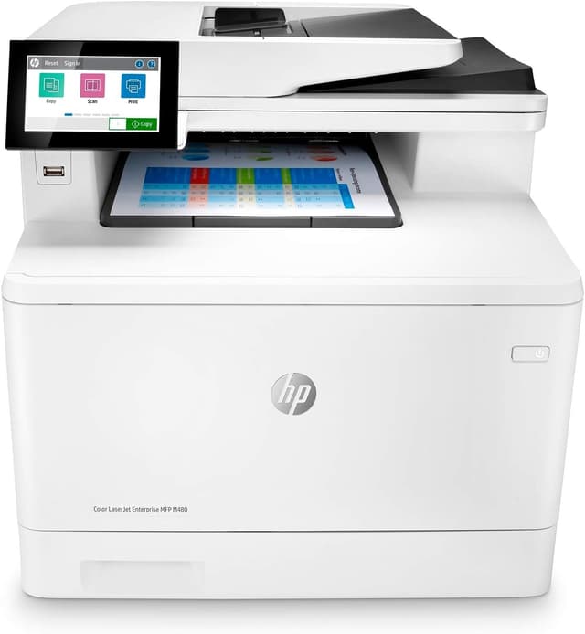 HP Color LaserJet Enterprise M480f Multifunction Duplex Printer (Renewed Premium)