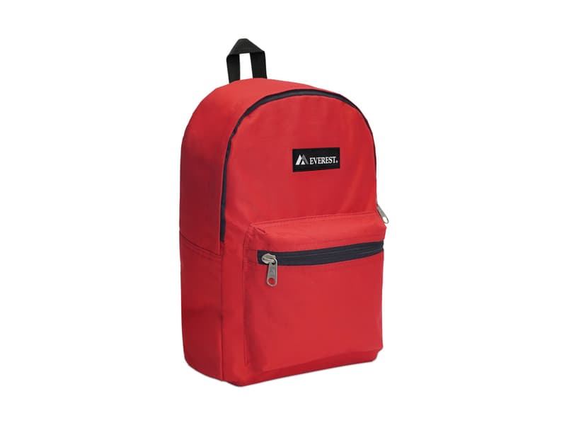 Everest Luggage Basic Backpack, Red, Medium