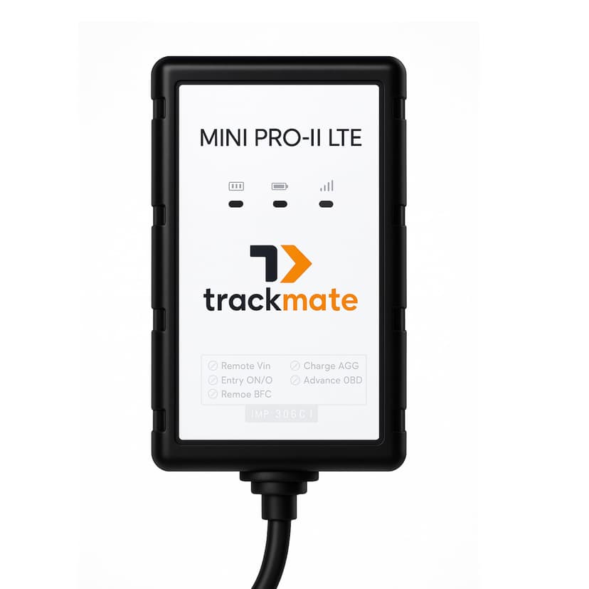TrackmateGPS Mini PRO II LTE 4G GPS Tracker for Vehicles, Motorcycles, Trucks, Trailers, w/Remote Killswitch, Real-Time Tracking, Compact Weatherproof Car Tracker, Hardwired, Easy Setup, No Contract