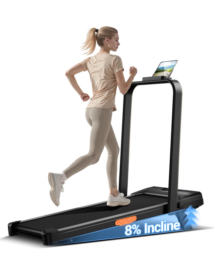 4-in-1 Walking Pad with 15% Incline, Portable Under Desk Treadmill, Foldable Treadmills for Home and Office, 2.5 HP Walking Pad Treadmill with 300 LBS Capacity