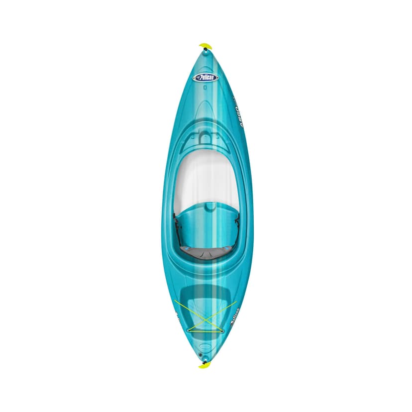 Pelican Argo 80X - Recreational Sit in Kayak - Fade Turquoise White - Lightweight Patented Ram-X™ Material - Stable - 8 ft