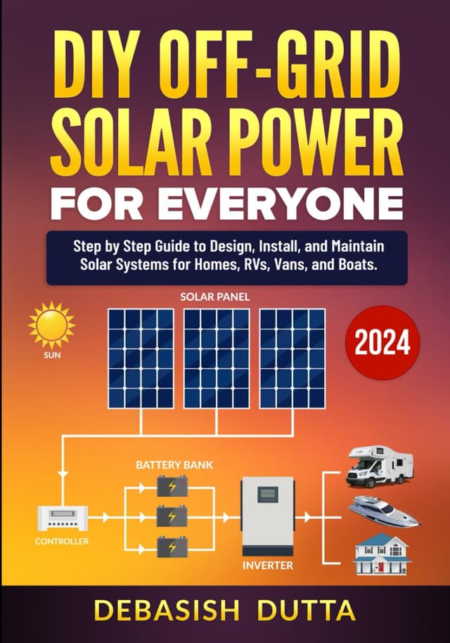 DIY Off-Grid Solar Power for Everyone: Step by Step Guide to Design, Install, and Maintain Solar Systems for Homes, RVs, Vans, and Boats