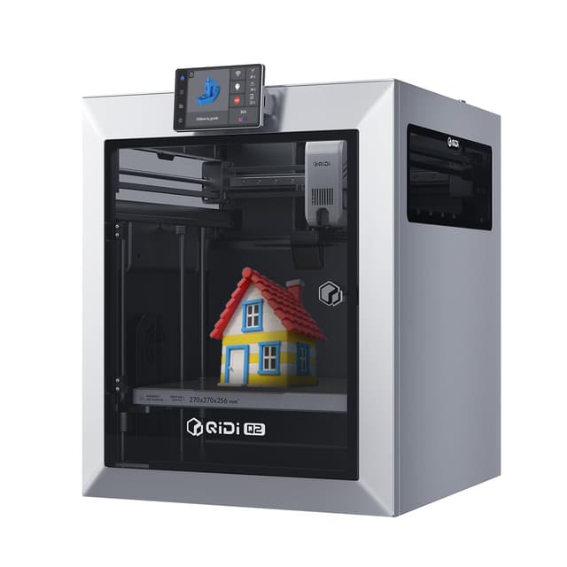 QIDI Q2 3D Printer 2025 Upgrade, Enclosed FDM with 65℃ Heated Chamber, Ultra Air Filtration, 600mm/s High Speed, AI Camera, Full Auto Leveling, 270x270x256mm Build Volume, from Beginner to Expert