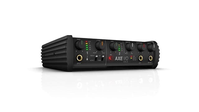 IK Multimedia AXE I/O SOLO premium 2-in 3-out 24-bit, 96 kHz USB audio interface for Mac/PC with advanced guitar tone shaping, Hi-Z re-amp out and massive AmpliTube and TONEX software bundle