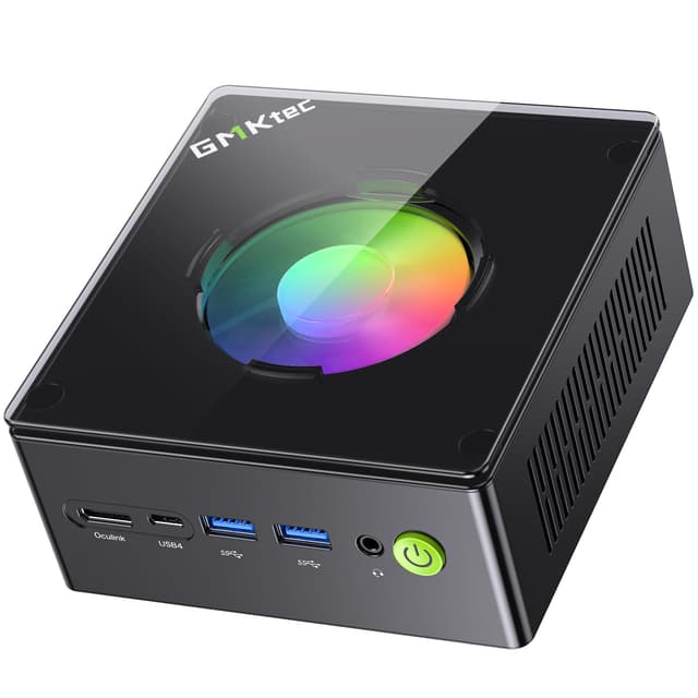 GMKtec Gaming PC, K11 AMD Ryzen 9 8945HS(8C/16T, Up to 5.2GHz), 32GB DDR5 RAM 512GB Mini PC Desktop Computer, Oculink, Dual NIC 2.5GbE LAN, HDMI/DisplayPort/USB4*2