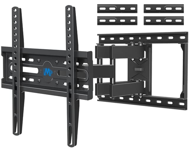 Mounting Dream TV Wall Mount for Most 32-65 Inch TV, Full Motion TV Mount with Dual Arms, Wall Mount Bracket with Swivel and Tilt, Fits 16", 18", 24" Studs, Max VESA 400x400mm, 99 LBS, MD2380-24K