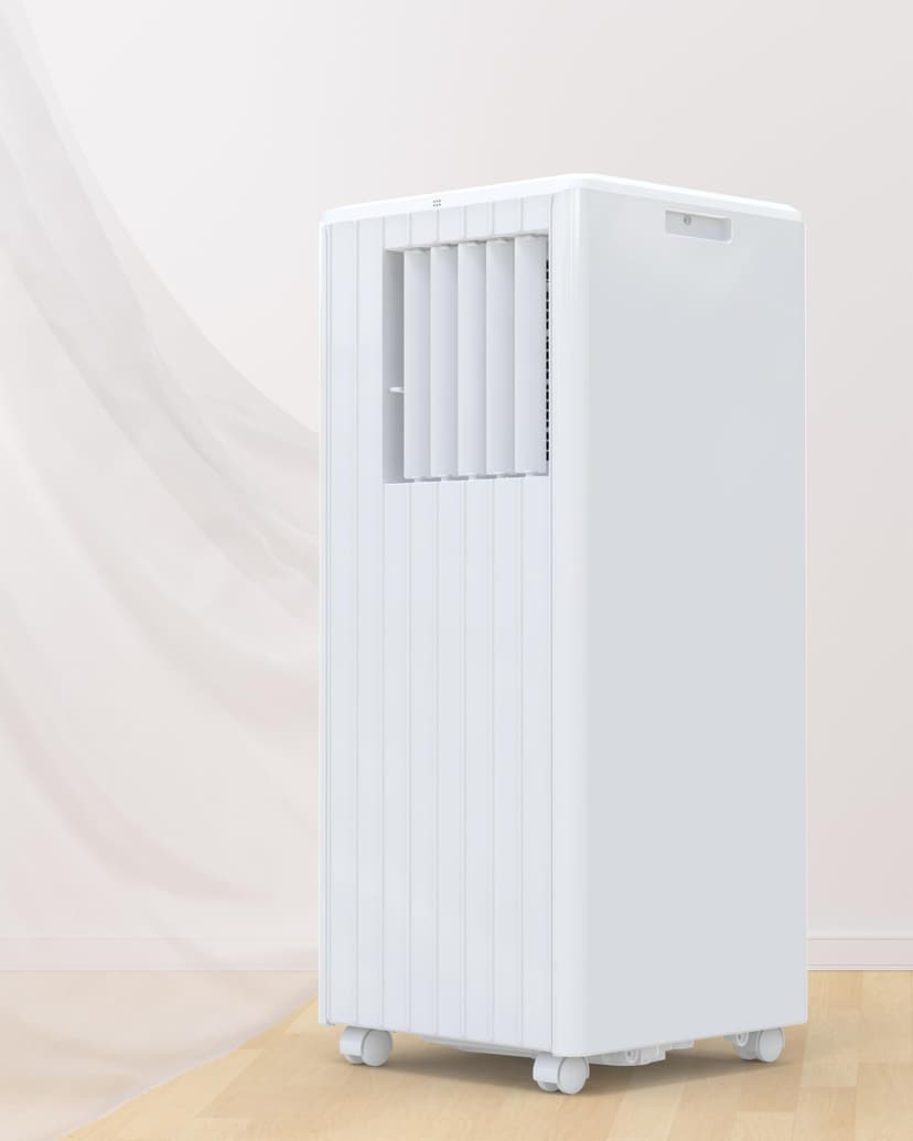 Portable Air Conditioners, 8000 BTU Air Conditioners for Room Up to 350 Sq. Ft. 3-IN-1 Portable AC Unit with Fan/Dehumidifier/24H Timer/Remote Control & Windows Kit, White