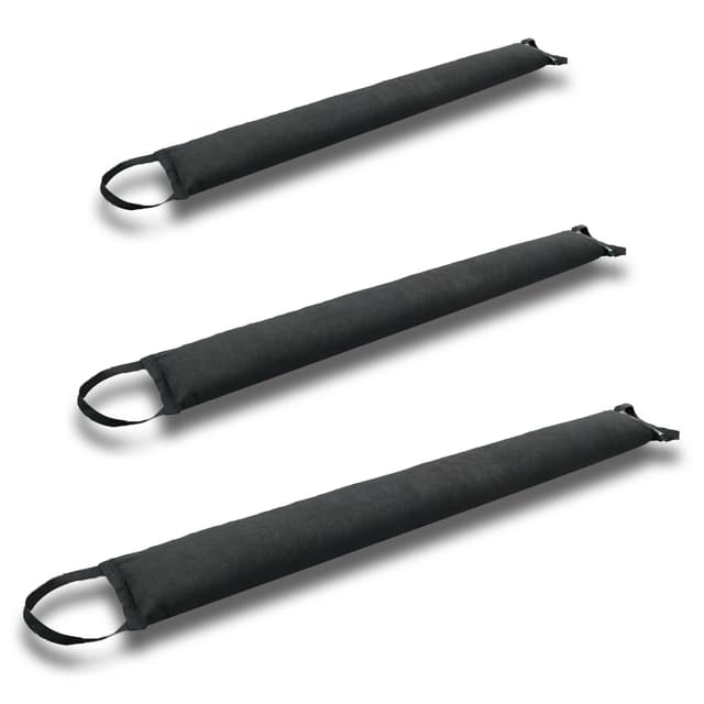 Self-Absorbing Reusable Flood Bags with Handles - Evenly Distributed Absorbents, Multiple Lengths - Home/Garage/Commercial Protection (5ft (Pack of 5) - with Handles)