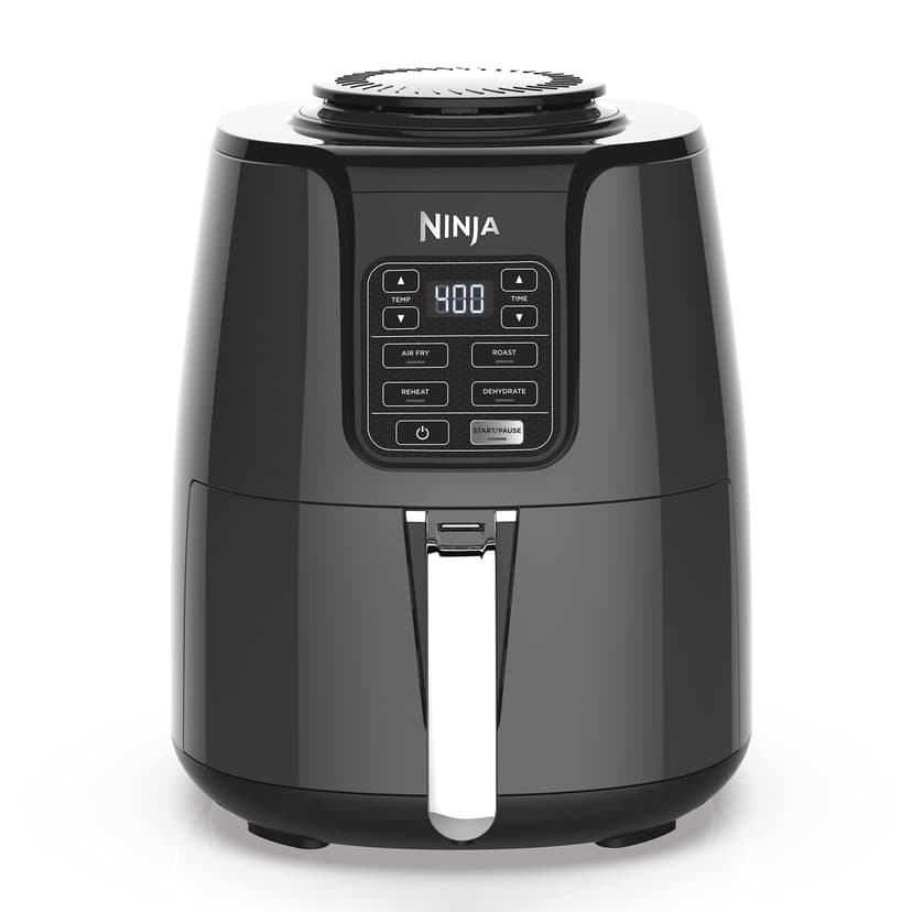 Ninja Air Fryer | 4 QT Capacity | 4-in-1 Roast, Crisp, Roast, Reheats, & Dehydrates | Dishwasher Safe Parts | 105°F-400°F | Includes 20 Easy & Healthy Recipes | 1550 watt | Grey | AF101