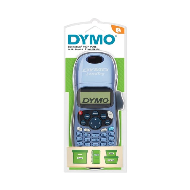 DYMO Label Maker LetraTag 100H Handheld Label Maker, Easy-to-Use, 13 Character LCD Screen, Great for Home & Office Organization, Monochrome Output
