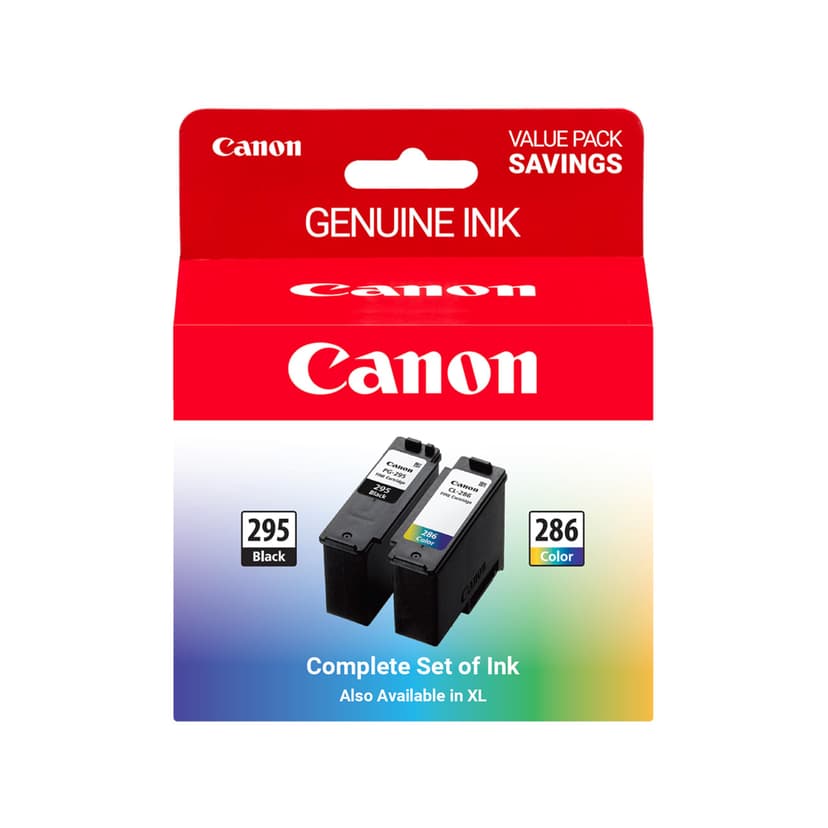 Canon PG-295 / CL-286 Genuine Ink Value Pack (2 Cartridges), Compatible with TR7120, TS6520, TS4320