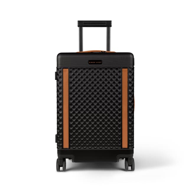 Kings Loot Hardshell Luggage | Carry On Plus with Aerospace Grade Polycarbonate Hardside Suitcase | 360° Silent Spinner Wheels with Steel Bearings | TSA Lock, YKK Zippers (Midnight Ember)